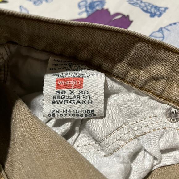 Vintage 2000s Wrangler Sandstone Regular Fit Jeans 36x30 - Picture 4 of 4